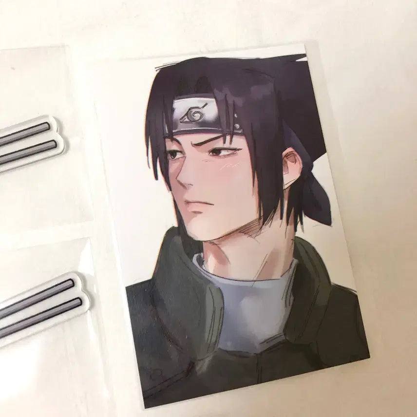 [BUNJANG] Mingugu Naruto Chibi Acrylic Standees Kakashi &amp; Itachi (Sealed), Sasuke Postcard &amp; Photocards Set / 밍구구님 나루토 통판 원가양도 카카시,암부이타치 아크릴 사스케 포토카드