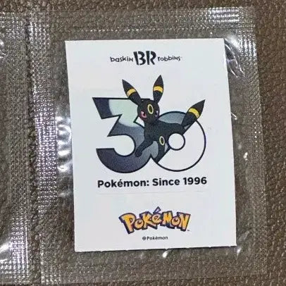 [BUNJANG] Baskin Robbins Pokémon 30th Anniversary Blacky Sticker / 베스킨라빈스 포켓몬 30주년 스티커 블래키