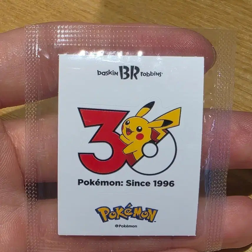 [BUNJANG] Baskin-Robbins Pokémon 30th Anniversary Sticker / 배스킨라빈스 포켓몬 30주년 스티커