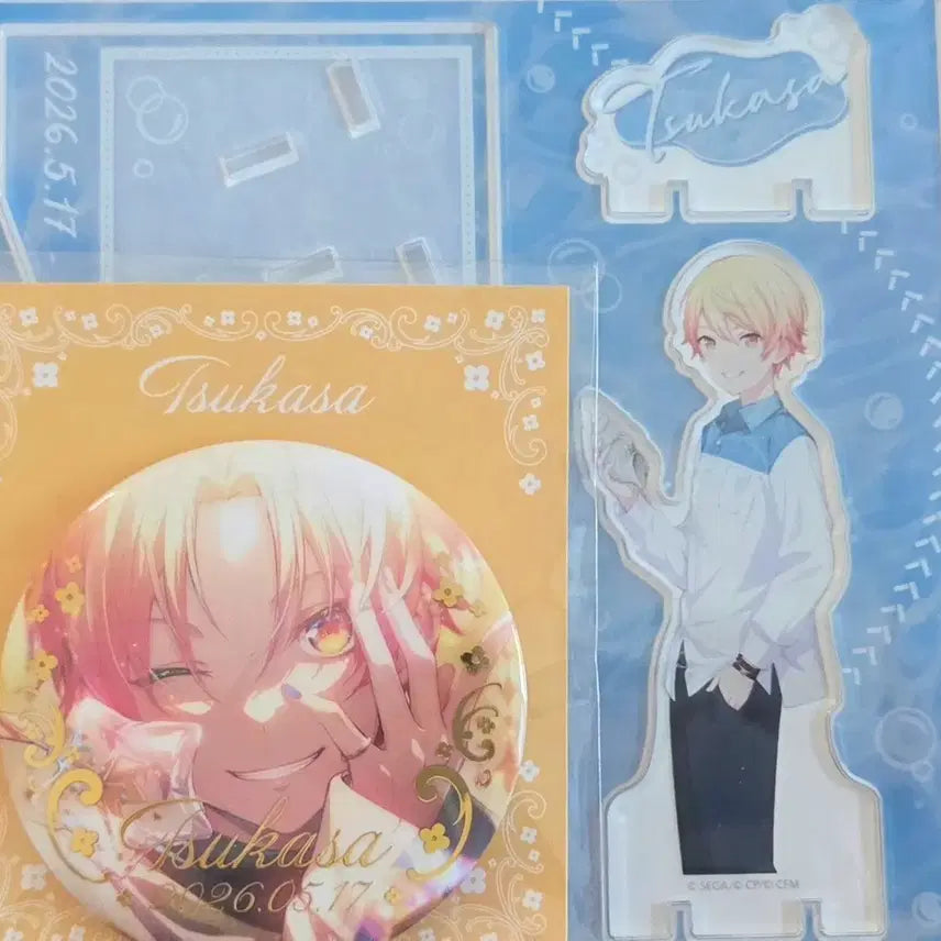 [BUNJANG] Project SEKAI Tsukasa Happy Around! Acrylic Stand &amp; Can Badge Bundle Set / 프세카 츠카사 하피코레 아크릴 스탠드 캔뱃지