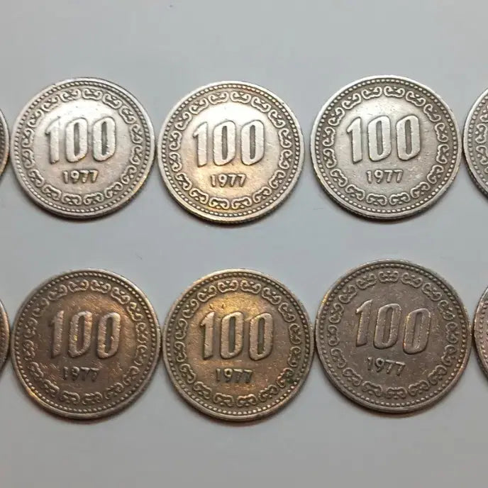 [BUNJANG] 1977 100 Won Coin Bundle Set / 1977년 100원 10개 일괄
