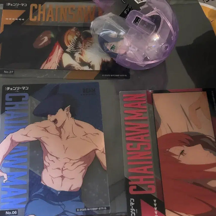 [BUNJANG] Chainsaw Man Manufacture: Razze Gacha + 3 Clear Cards / 체인소맨 레제 대롱가챠 + 클리어카드 3장