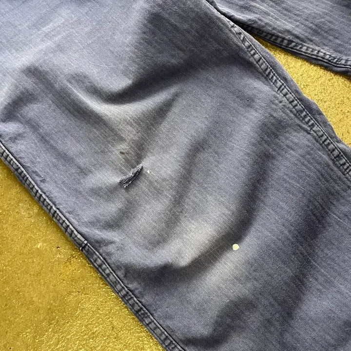[BUNJANG] 70s-80s Kuno Vintage HBT Euro Work Pants / 70-80s 빈티지 HBT 유로 워크 팬츠 (~40)