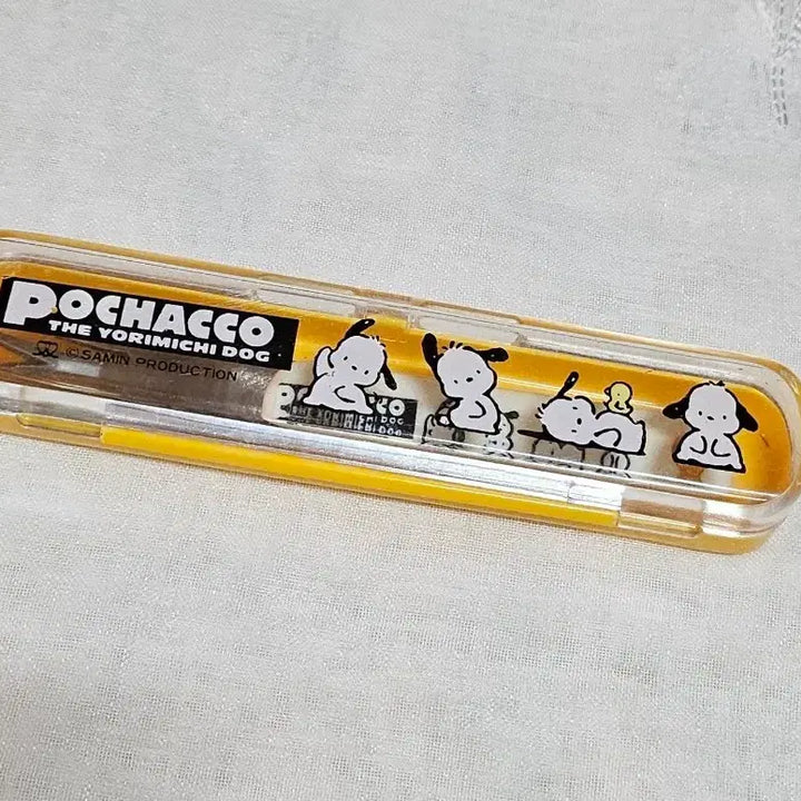[BUNJANG] Sanrio Pochacco Retro Fork Spoon Case Vintage Cutlery Interior Prop Goods / 고전문구 포차코 포크수저 케이스 레트로 빈티지 식기 인테리어 소품 굿즈