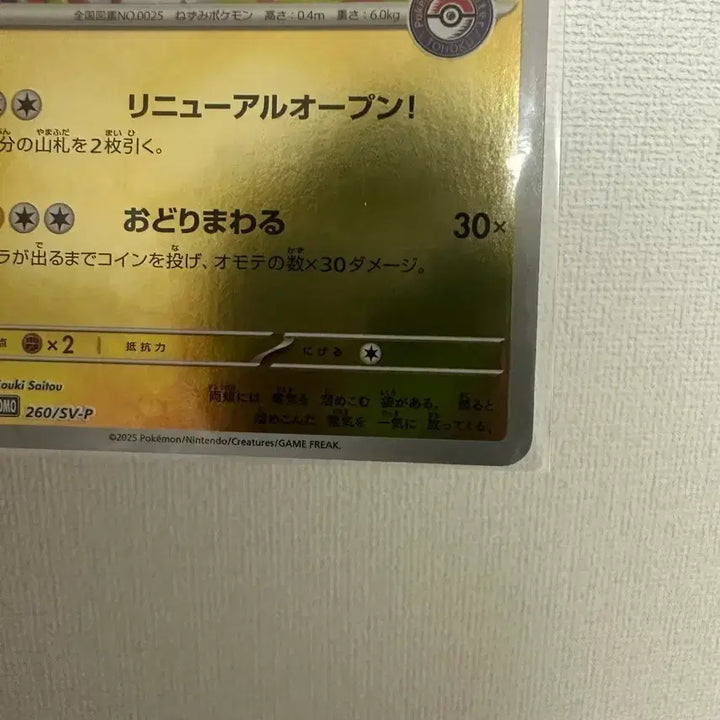 [BUNJANG] Pokemon Card Tohoku Pikachu / 포켓몬 카드 토호쿠의 피카츄