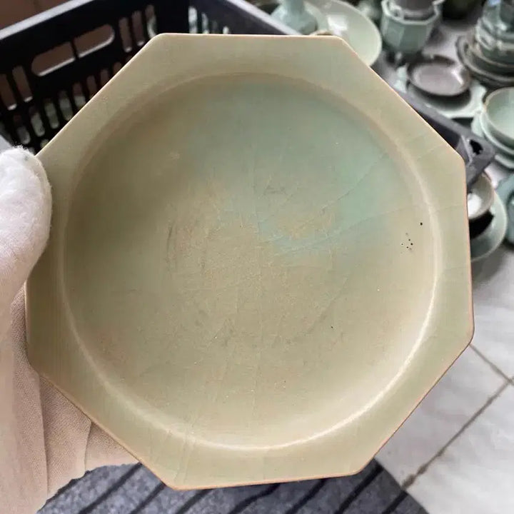 [BUNJANG] Late Qing Dynasty Longquan Celadon Plate / 진품 청나라후기 용천요 (운송시간13일)