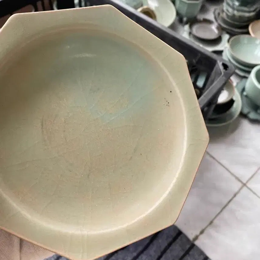 [BUNJANG] Late Qing Dynasty Longquan Celadon Plate / 진품 청나라후기 용천요 (운송시간13일)