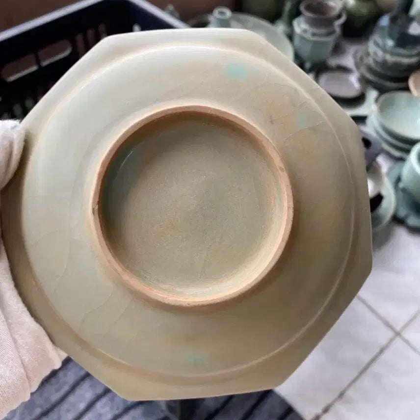[BUNJANG] Late Qing Dynasty Longquan Celadon Plate / 진품 청나라후기 용천요 (운송시간13일)