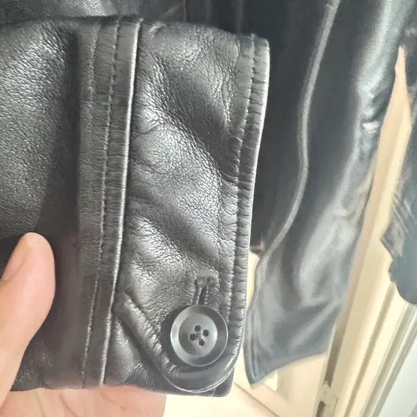 [BUNJANG] Espionage Sheepskin Leather Car Coat XL / 에스피오나지 쉽스킨 레더 카코트 XL 3회첫