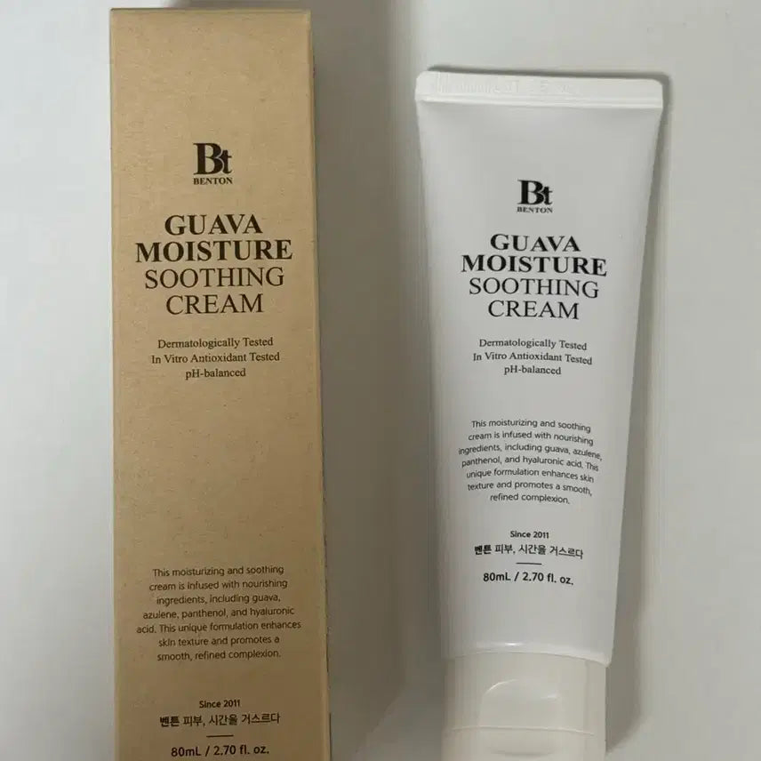[BUNJANG] Benton Guava Moisture Soothing Cream 80ml / 벤튼 구아바 수분 진정 크림 80ml