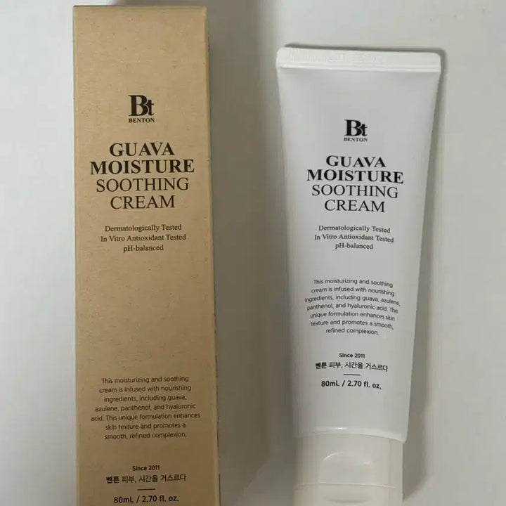 [BUNJANG] Benton Guava Moisture Soothing Cream 80ml / 벤튼 구아바 수분 진정 크림 80ml