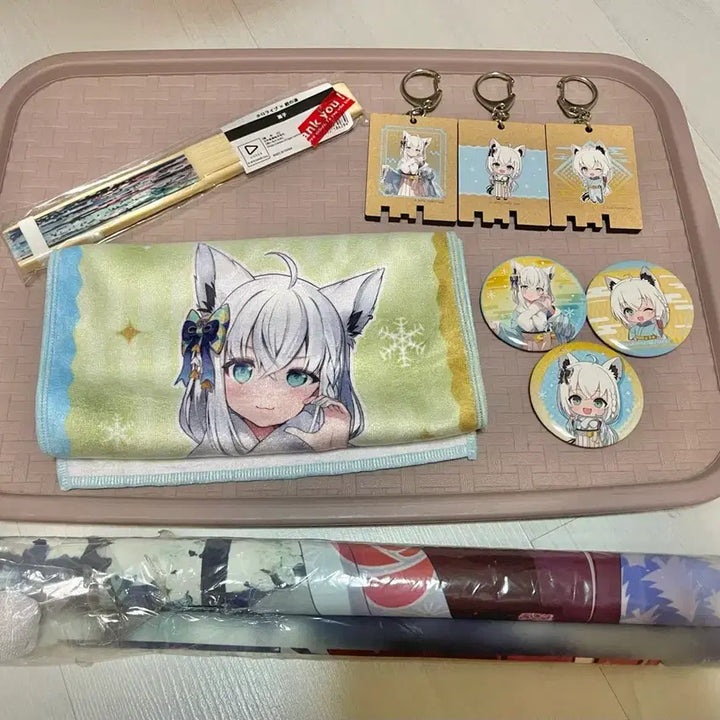 [BUNJANG] Shirakami Fubuki Niwanoyu Collaboration Goods B2 Tapestry / 시라카미 후부키 니와노유 콜라보 굿즈
