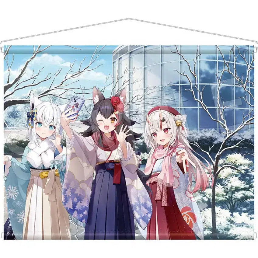 [BUNJANG] Shirakami Fubuki Niwanoyu Collaboration Goods B2 Tapestry / 시라카미 후부키 니와노유 콜라보 굿즈