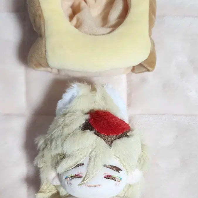 [BUNJANG] Douma 10cm Plush Doll + Bread Hat Set / 도우마 속성 10cm 솜인형+식빵 모자 의상 일괄 판매 귀멸 10깅