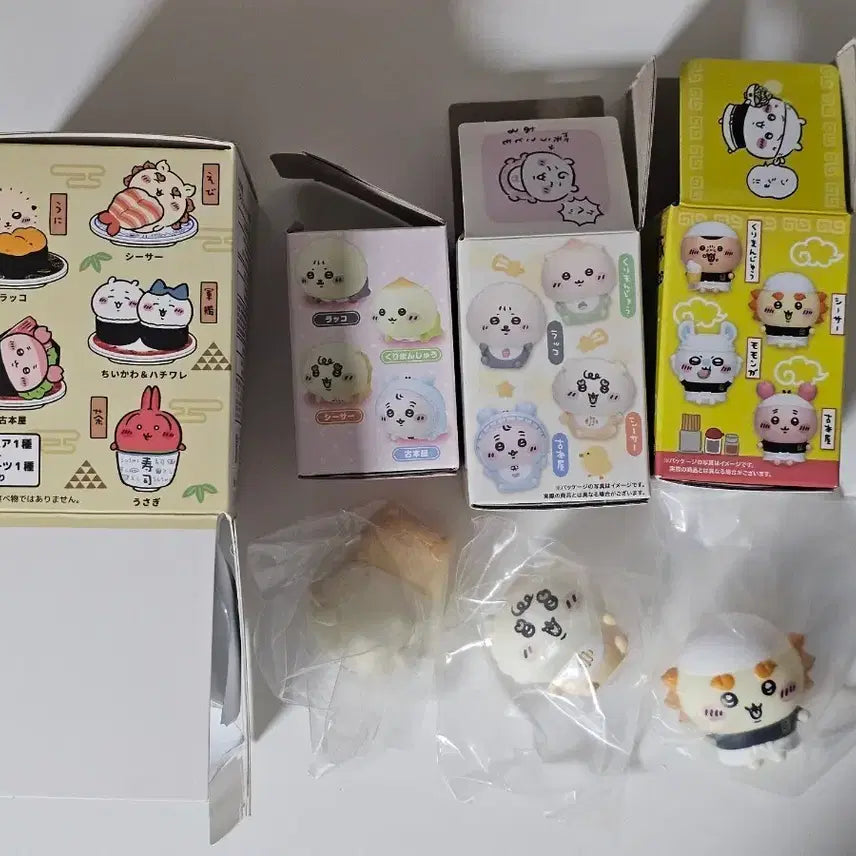 [BUNJANG] Shi-sha Soft Vinyl Figure Set / 시사 시샤 소프비 피규어 가챠 스시 초밥 엉금엉금 베이비 라멘 치이카와