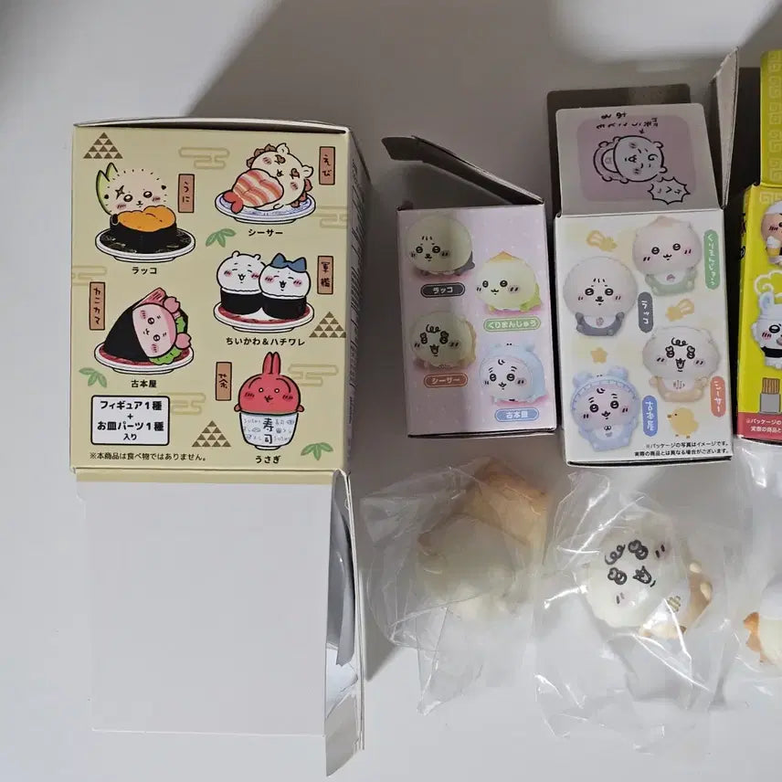 [BUNJANG] Shi-sha Soft Vinyl Figure Set / 시사 시샤 소프비 피규어 가챠 스시 초밥 엉금엉금 베이비 라멘 치이카와