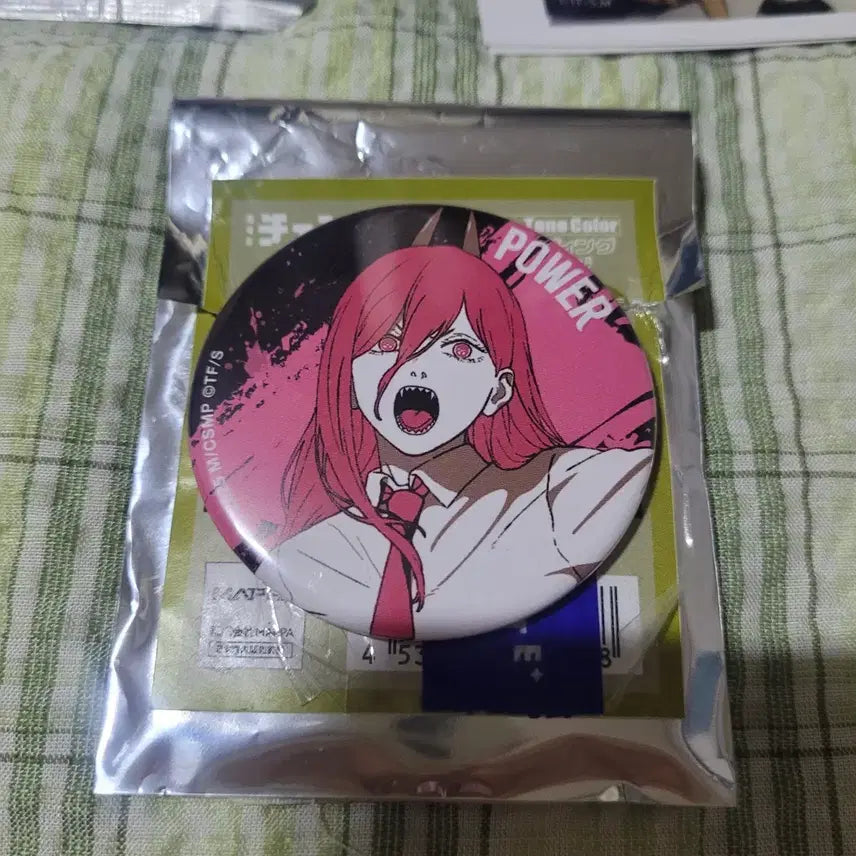 [BUNJANG] Chainsaw Man Power Can Badge and Card Set / 체인소맨 파워 캔뱃지, 카드 세트