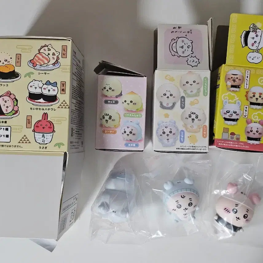 [BUNJANG] Kani Soft Vinyl Figure Sushi Ramen Collection / 카니 헌책방 소프비 피규어 가챠 스시 초밥 엉금엉금 베이비 라멘 치이카와