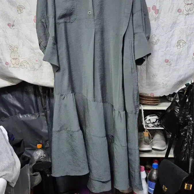 [BUNJANG] System Rayon Long Dress / 시스템   레이온 ( 인견류) 롱 원피스.