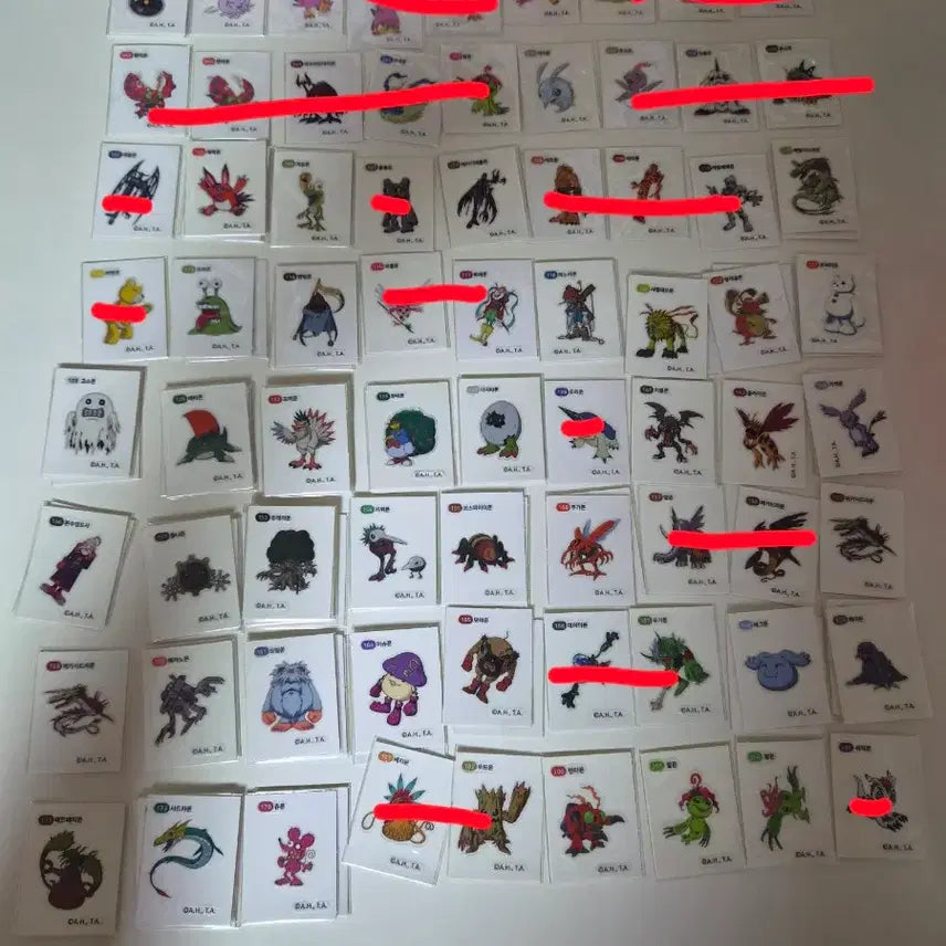 [BUNJANG] Digimon Sticker Pack / 디지몬 띠부씰 개당 1000
