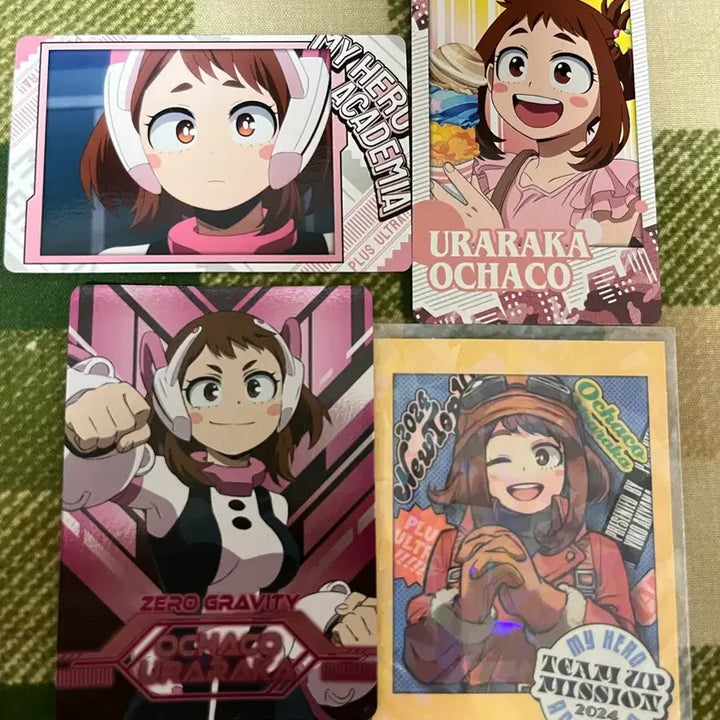 [BUNJANG] My Hero Academia Ochaco Uraraka Cheolgang Jump Bonus Card Bundle Set / 나히아 히로아카 우라라카 오챠코 최강점프 부록 포함 카드 지류 일괄