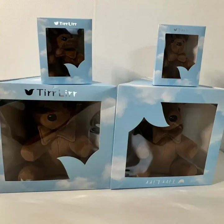 [BUNJANG] Tirrir Teddy Bear Plush Dolls (Set of 4) / 티르리르 곰돌이 인형 4개