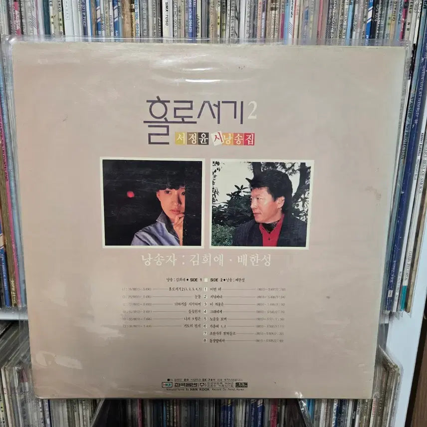 [SOLD OUT] 서정윤 낭송집 홀로서기 김희애 배한성 LP판 민트급