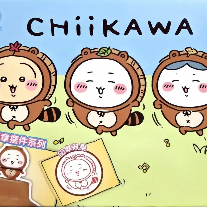 [BUNJANG] Sealed Chiikawa Forest Raccoon Clicker / 미개봉 먼작귀 치이카와 숲속 너구리