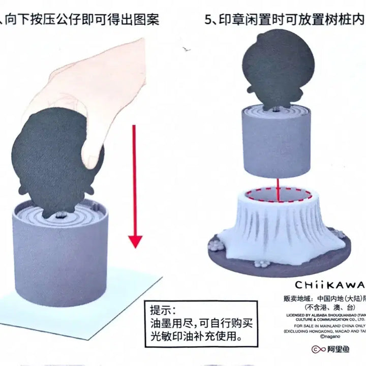 [BUNJANG] Sealed Chiikawa Forest Raccoon Clicker / 미개봉 먼작귀 치이카와 숲속 너구리