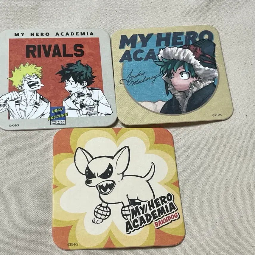 [BUNJANG] My Hero Academia Rival Coaster Set (Deku, Bakugo) / 나의 히어로 아카데미아 라이벌 코스터 미도리야 바쿠고