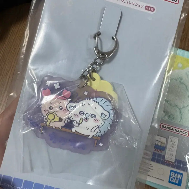 [BUNJANG] Cheekawaii Ichiban Kuji Prize C Keychain &amp; Handkerchief Set / 치이카와 제일복권 쿠지 하위상 키링, 손수건