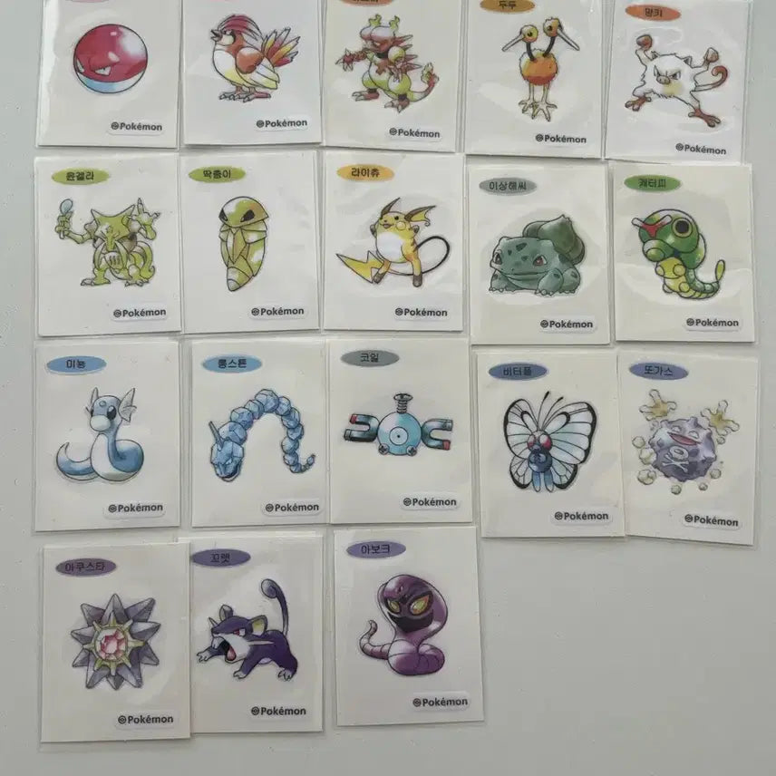 [BUNJANG] Pokemon 30th Anniversary Artworks TTIBS Trading Stickers / 포켓몬 30주년 아트웍 띠부씰
