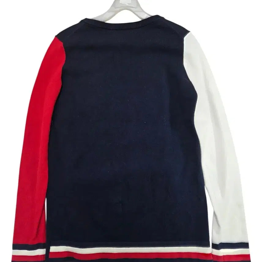 [BUNJANG] Tommy Hilfiger Colorblock Knit Sweater XXS / 타미힐피거 배색 니트 스웨터 XXS