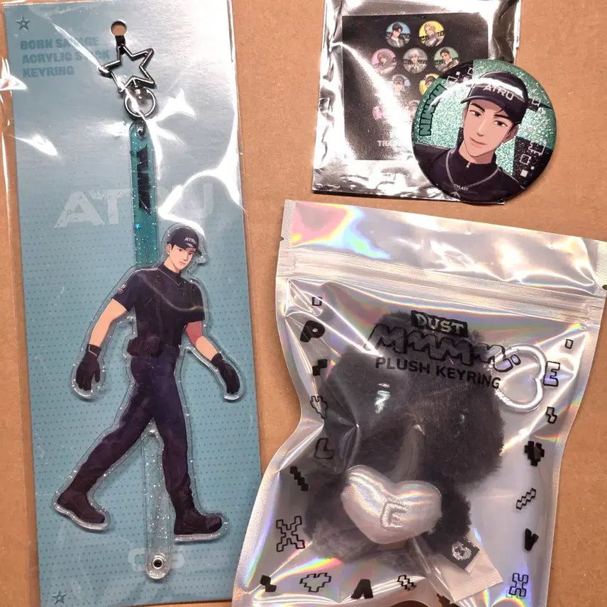 [BUNJANG] PLAVE Hamin Can Badge, Mmemimu Keyring, Acrylic Stick Bundle Set (Sealed) / PLAVE 플레이브 캔뱃지,므메미무 먀미 키링,아크릴스틱 - 하민