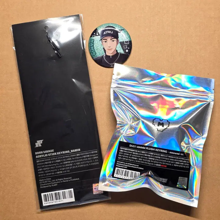 [BUNJANG] PLAVE Kalli-go Part 2 Bundle Set: Can Badge, Acrylic Stick Keychain - Jimin / PLAVE 플레이브 캔뱃지,므메미무 먀미 키링,아크릴스틱 - 하민