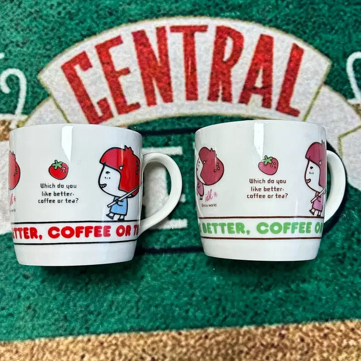 [BUNJANG] Vintage Strawberry Glass Mug Cup / 고전문구 딸기가 좋아 딸기 머그컵 유리컵 빈티지 컵