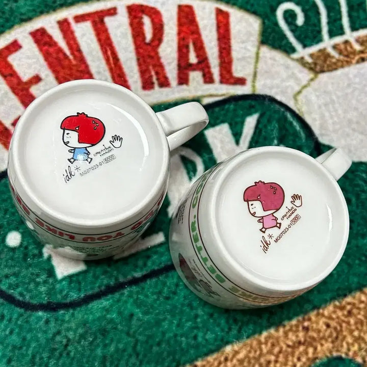 [BUNJANG] Vintage Strawberry Glass Mug Cup / 고전문구 딸기가 좋아 딸기 머그컵 유리컵 빈티지 컵