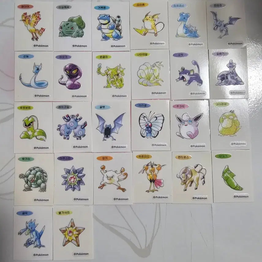 [BUNJANG] Pokemon Stickers Bundle Set (66 pcs) / 포켓몬 띠부씰 세트