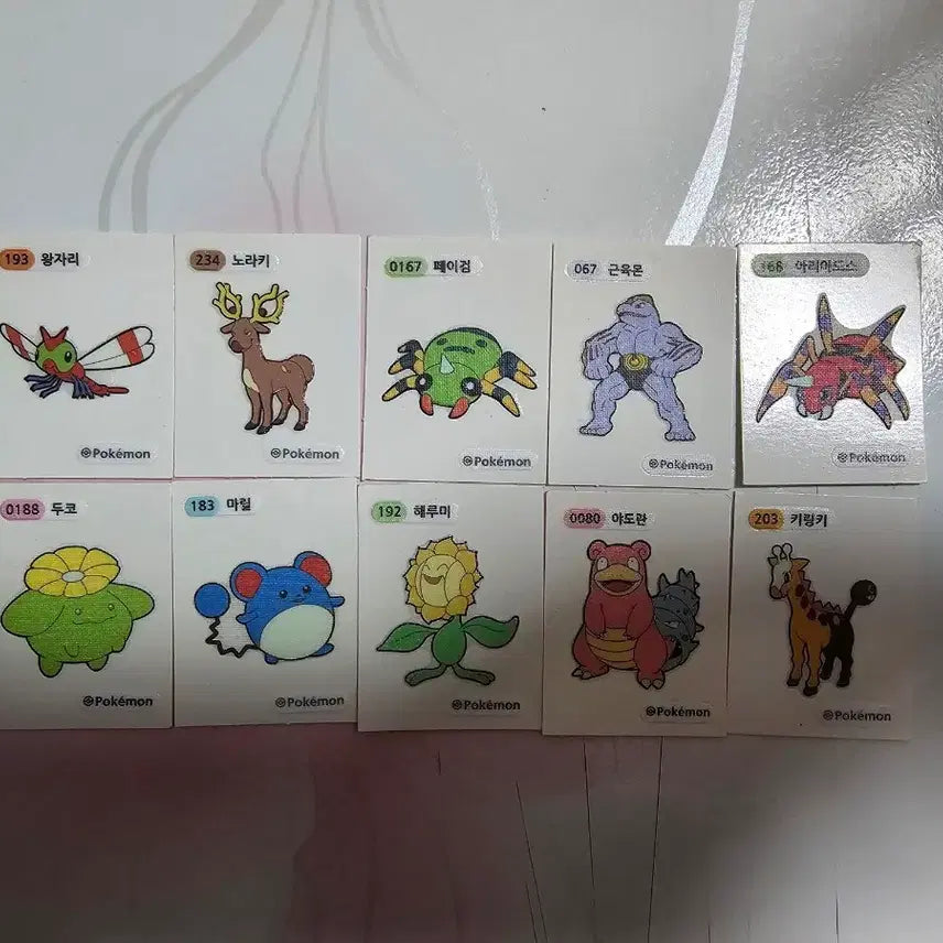 [BUNJANG] Pokemon Stickers Bundle Set (66 pcs) / 포켓몬 띠부씰 세트