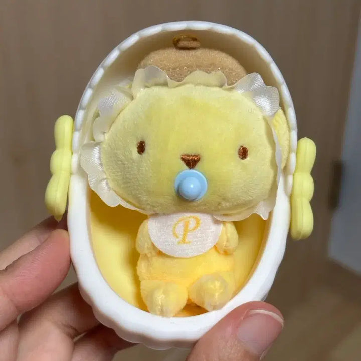 [BUNJANG] Sanrio Baby Pompompurin Cradle Mascot / 일본 정품)23 산리오 베이비 폼폼푸린 요람 마스코트 싸게 팔아요