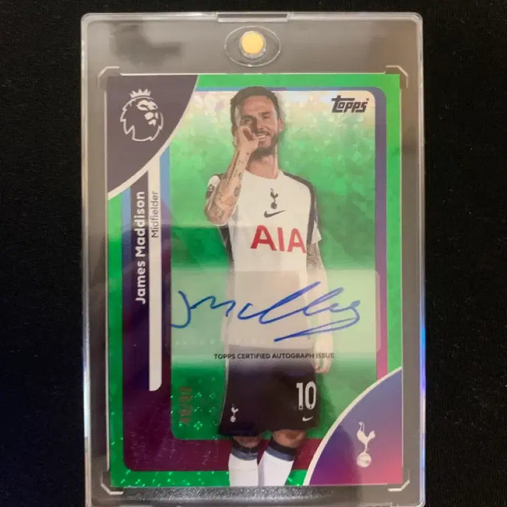 [BUNJANG] James Maddison 99-Limited Autograph Signed Card / topps 제임스 매디슨 99한정 오토 싸인 카드 축구
