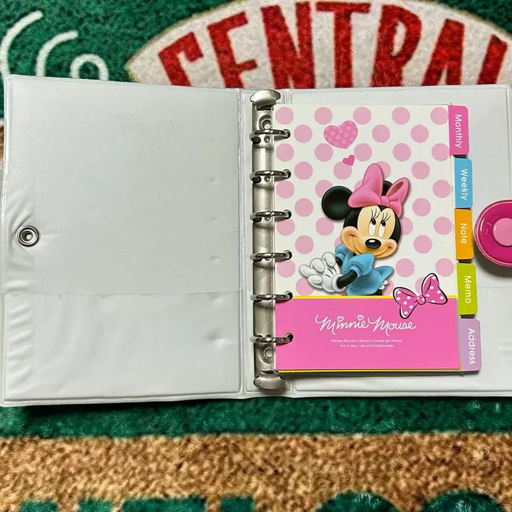 [BUNJANG] Disney Mini Mouse 6-Ring Diary / 고전문구 미니마우스 6공 다이어리 디즈니