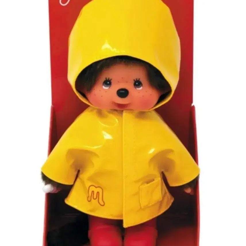 [BUNJANG] Monchhichi Rainy Day Outfit Doll (Sealed) / 유럽 몬치치 우비 몬치치 미개봉 새상품