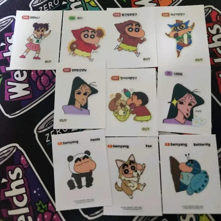 [BUNJANG] Crayon Shin-chan Sticker Collection Bundle / 짱구는못말려 스티커 짱구 띠부씰 띠뿌실 일괄