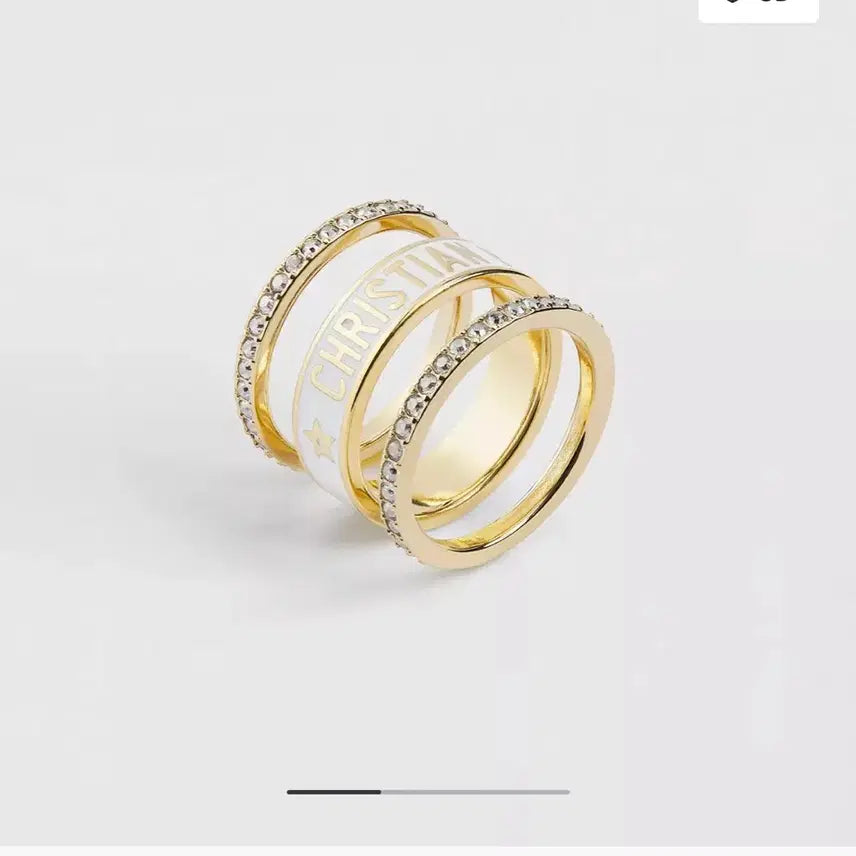 [BUNJANG] Dior Code Layered Ring Set / 디올 코드 레이어드 링 반지 세트