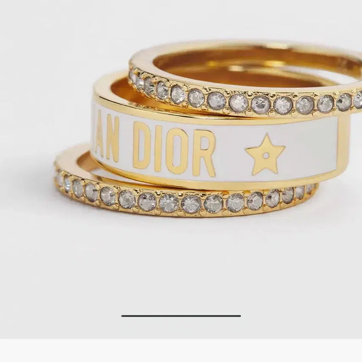 [BUNJANG] Dior Code Layered Ring Set / 디올 코드 레이어드 링 반지 세트