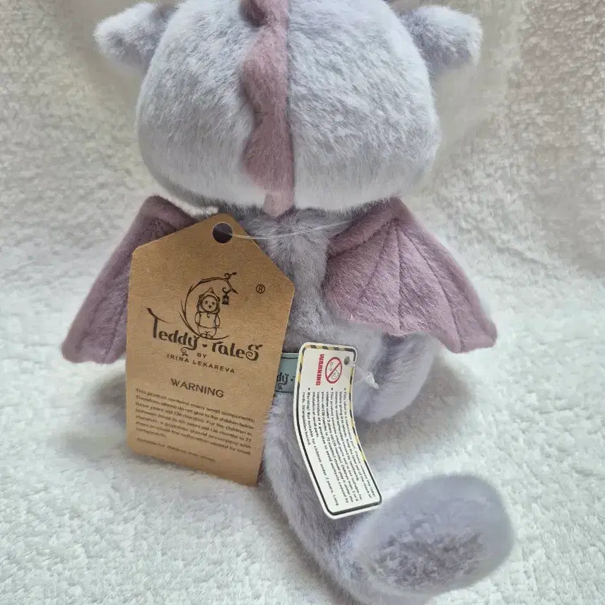 [BUNJANG] Teddy Tails Rena Bear Purple Dragon 20cm Plush / (새상품)테디테일즈 레나베어 퍼플용 드래곤 20cm
