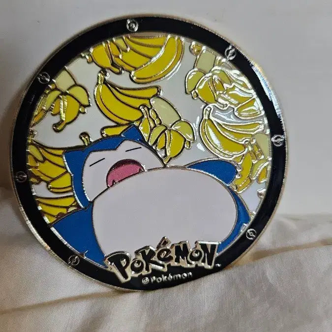 [BUNJANG] Snorlax Shabuday Pokémon Limited Goods Badge / 잠만보 샤브올데이 포켓몬 한정 굿즈