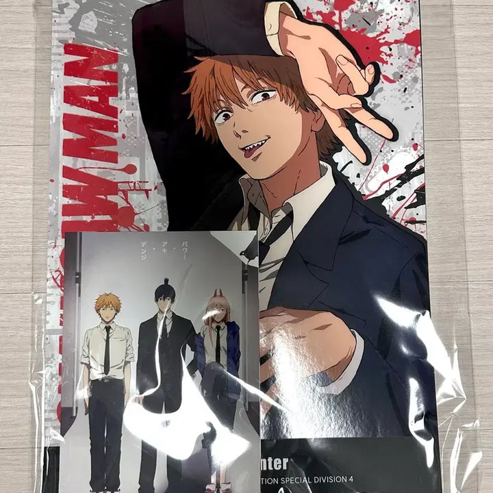 [BUNJANG] Chainsaw Man MAPPA Hongdae Pop-up Bromide Collection Poster (Denji, Aki, Power) / (미개봉 체인소맨 마파 홍대 팝업 브로마이드 컬렉션 포스터 덴지아키파워