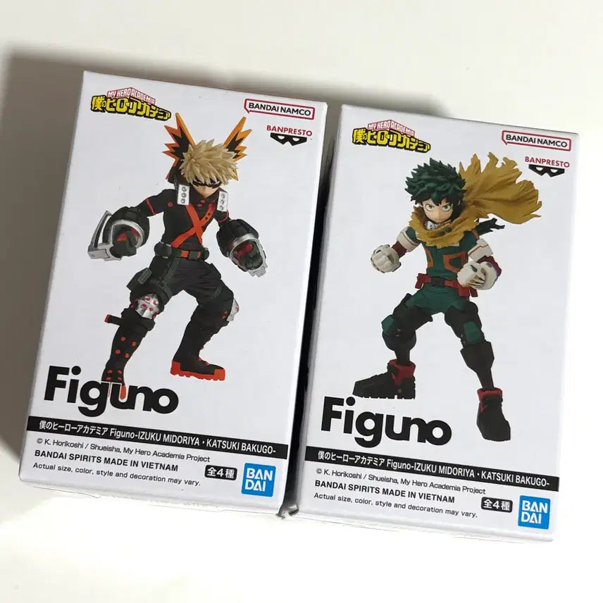 [BUNJANG] My Hero Academia Bakugo Midoriya figno Figure Bundle Set (Sealed) / 미개봉일괄) 나히아 히로아카 바쿠고 미도리야 figno 피그노 피규어BD